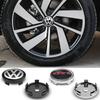 LVAXC1 4Pcs 56mm+60mm Car Wheel Center Hub Cap Rim Cover Stickers Accessory For Volkswagen VW GTI R Golf Polo Tiguan Passat Jetta Rline