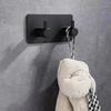 Stainless Steel Self Adhesive Hooks Sticky Wall Door Hook Robe Tea Towel Rustproof Towel Rack, Clothes Coat Hanger