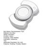 Fidget Slider Clicker Spinner Zinc Alloy Office Stress Relief Toy