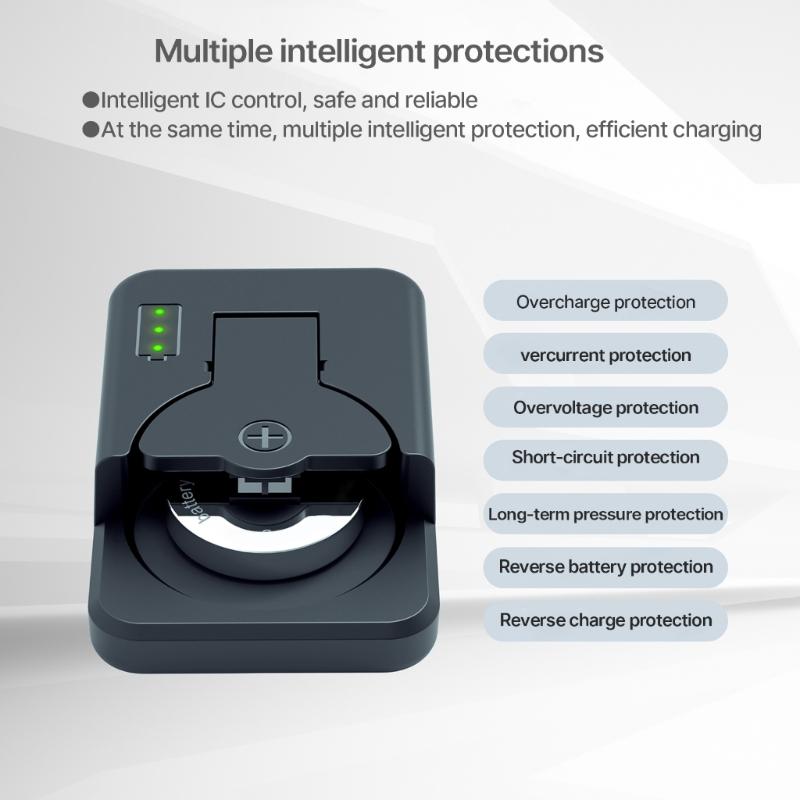 Type C Lithium Coin Battery Charger Widely Charging for LIR1025,LIR1220,LIR1254,LIR1620,LIR1632,LIR2016,LIR2025 Battery