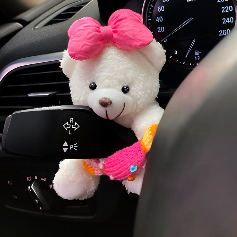 Dekoracja Samochodowa Lalka Niedźwiedź, Pluszowa Lalka Dekoracja Gałki Zmiany Biegów Samochodu, Pluszowe Lalki Dekoracje Wycieraczek i Kierunkowskazów, Do Akcesoriów Wnętrza Samochodu