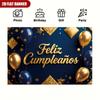 2D Spanish Birthday Glitter Balloon Photography Background