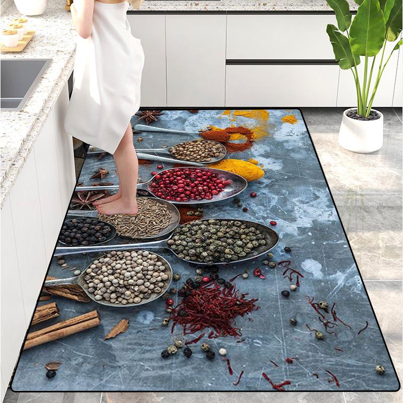 Modern Kitchen Mat Home Entrance Doormat Hallway Bedroom Living Room Decoration Floor Carpet Balcony Bathroom Long Rug