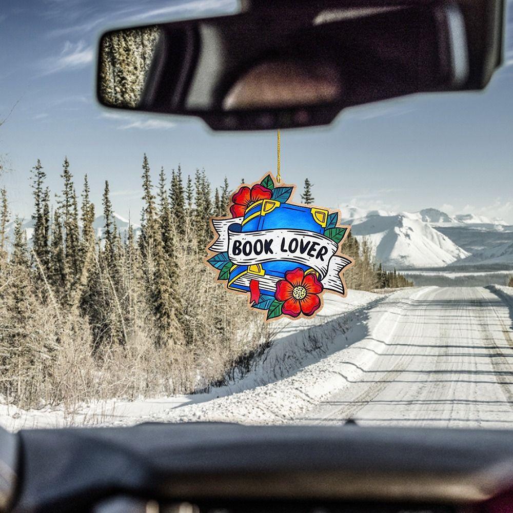 Acrylic 3D Mini Book Christmas Decoration Xmas Gifts Book Lovers Hanging Ornament Bookshelf Pendant