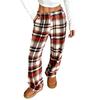 Pantaloni da pigiama da donna pantaloni da notte in peluche pantaloni da pigiama morbidi con elastico in vita pantaloni fantasia con 2 tasche