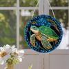 Stained Glass Animal Rhinestone Diamond Art Window Pendants Suncatcher Diamond Painting Art Pendant for Garden Window Decor