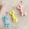 Plush Deer Keychain With Soft Polyester Fur For Gift And Decor