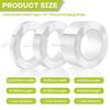 Double Sided Tape Heavy Duty, Removable Nano Double Sided Adhesive Tape, Clear Mounting Tape Picture Hanging Adhesive Strips Waterproof for Walls