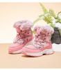 Happy Bear Kids' Winter Snow Boots - Warm, Mid-Calf, Velvet-Lined Cotton Boots for Boys and Girls