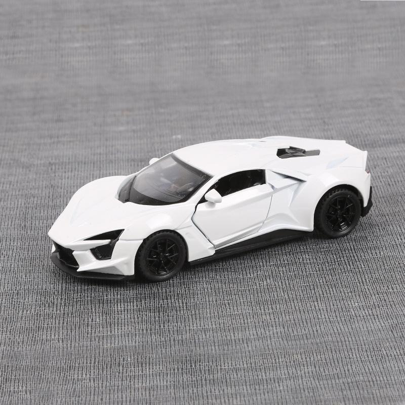 

Имитация сплава автомобиля Модель 1/36 для Кена Супер Бегущий Металл Back Force Car Детские игрушки белый