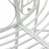 Tree Bench 8 Seat Capacity Ø 160 x 89 cm Antique White Steel Round
