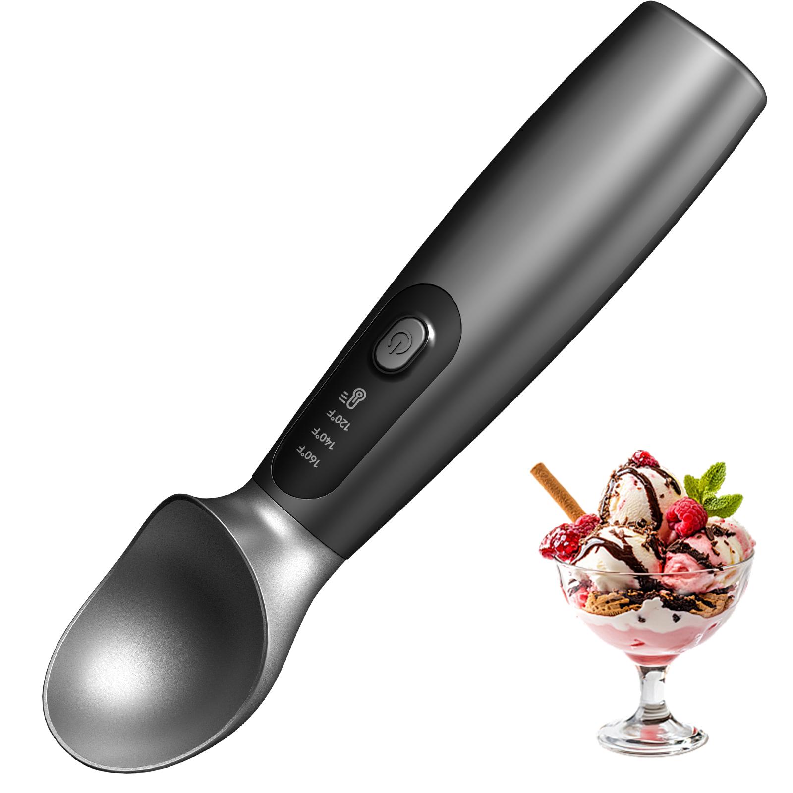 

2600mAh capacity heated ice cream scoop Heated ice cream scoop with three adjustable heating levels - 120/140/160℉, LED display чёрный