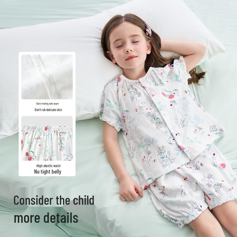 YEEHOO Kids' Summer Breathable Loungewear Set