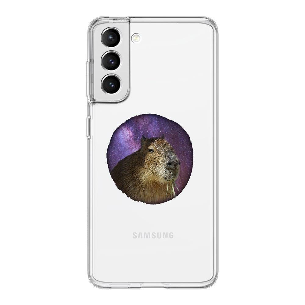 Cute Cartoon Capybara Phone Case For Samsung Galaxy S23 S22 S20 Ultra S21 FE 5G S10 S9 Plus S10E S8 Note 20 Silicone Clear Cover