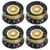 4pcs Electric Guitar Effect Knobs Volumes Tone Control Knobs Acrylic Top Hat Speed Control Knobs Replacement Part