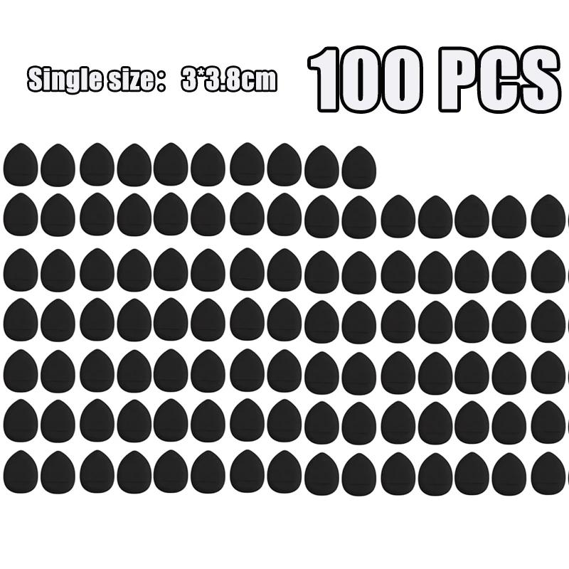 1-100pcs Mini Water Drop-shaped Design Cosmetic Puff Facial Powder Puff Soft Foundation Sponge Cosmetic Air Cushion Beauty Tools