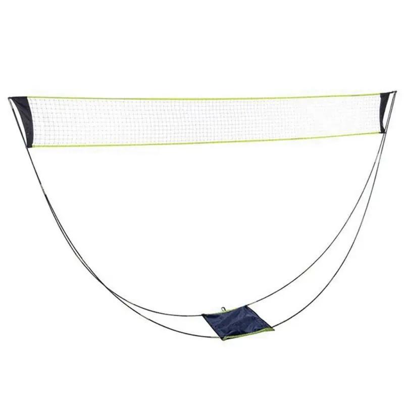 New Portable Folding Badminton Net Stand Easy Setup Adjustable Mobile Outdoor Sports Net for Garden/Backyard Fun