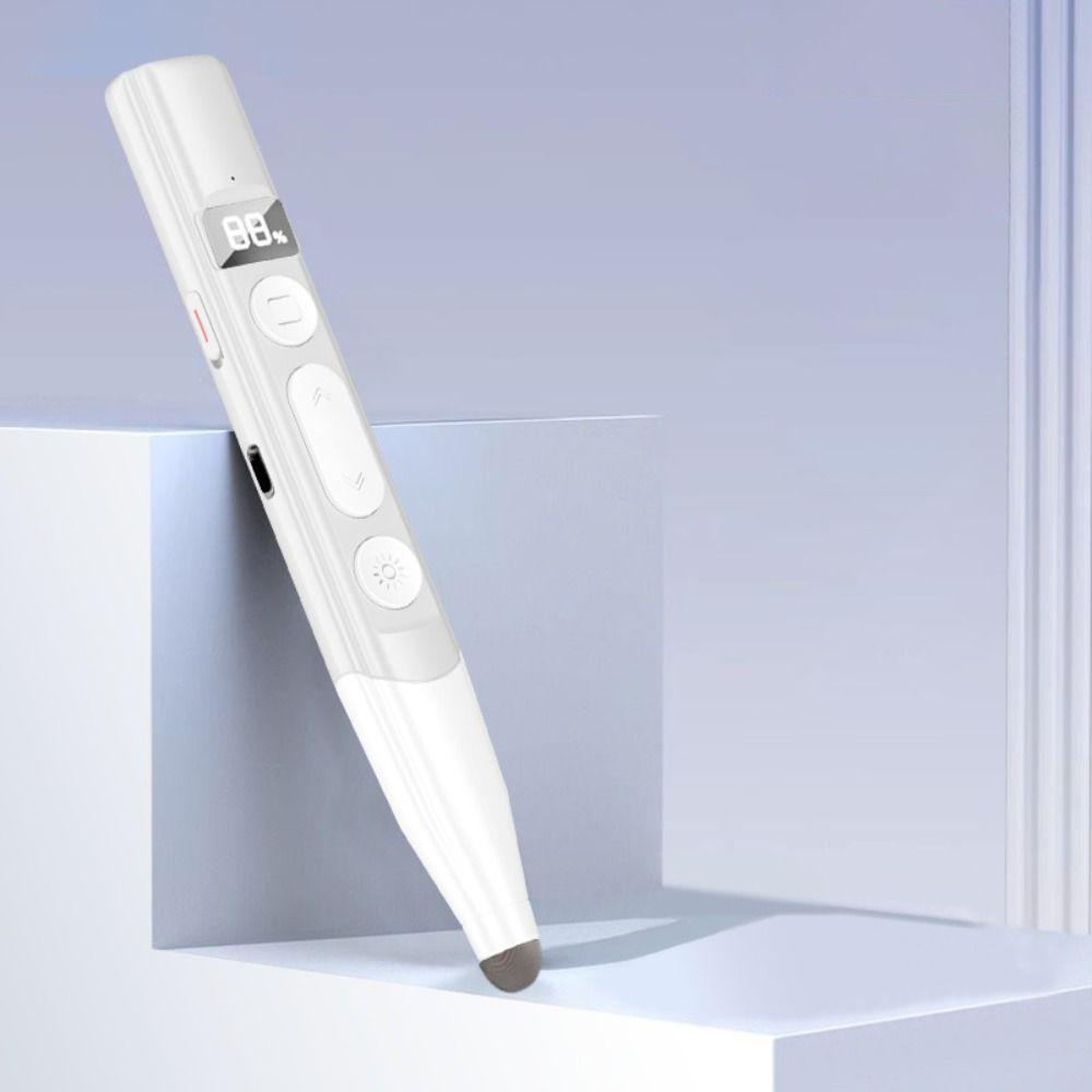 

Slide Advancer Powerpoint Control Pen Battery Level Display Remote Control Pen Office білий