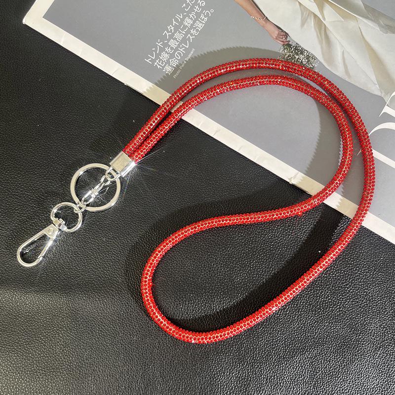 Light Luxury Rhinestone Phone Lanyard: Diamond Crossbody Chain & Bracelet Pendant.
