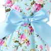 Pies Kot Wiosna Lato Kwiat Drukuj Bawełna Słodka Sukienka Kostium Strój Ubrania