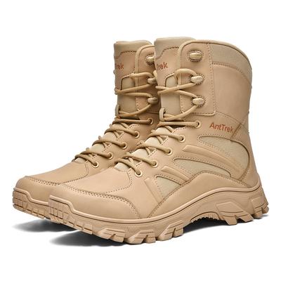Herren Wanderschuhe Outdoor Rutschfest Atmungsaktiv Lässige Sportschuhe Herren Stiefeletten Dicksohlige Stoßdämpfende High-Top Stiefel Herren
