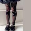 Fashion Fishnet Leggings for Girls Large Bowknot Tights Hollowout Stockings Kids Pantyhose for Summer Spring Dresses