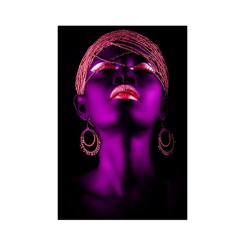 Afrikanische Frauen Leinwand Malerei Moderne Figur Poster und Drucke Wand Kunst Bilder für Bars Wohnzimmer Hause Dekoration