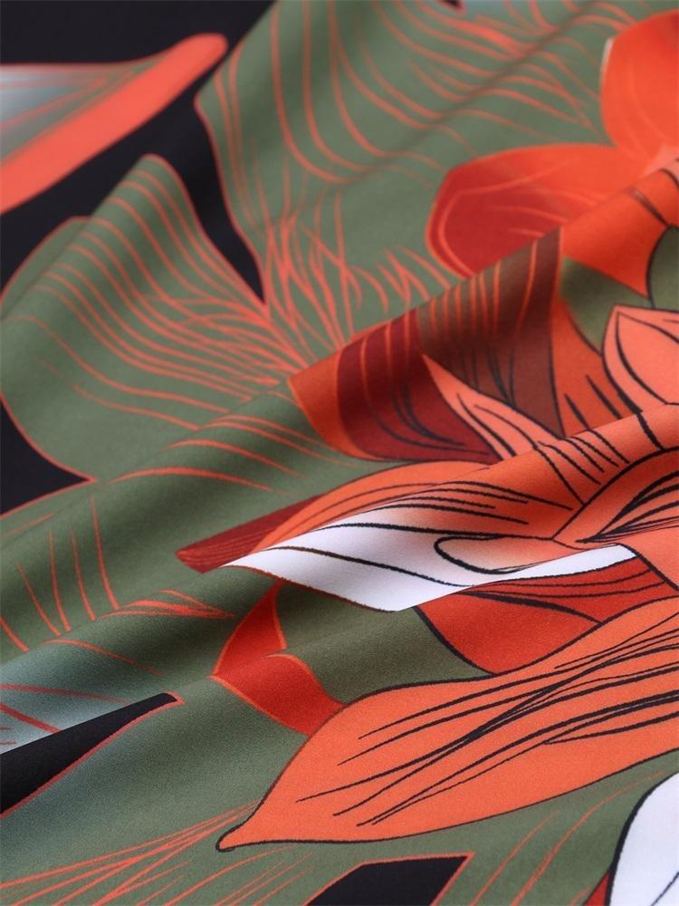 Plus Size Women Kaftan House Robe Bohemian Printing V Neck Homewear Beach Wear Bathing Suit Cover Up