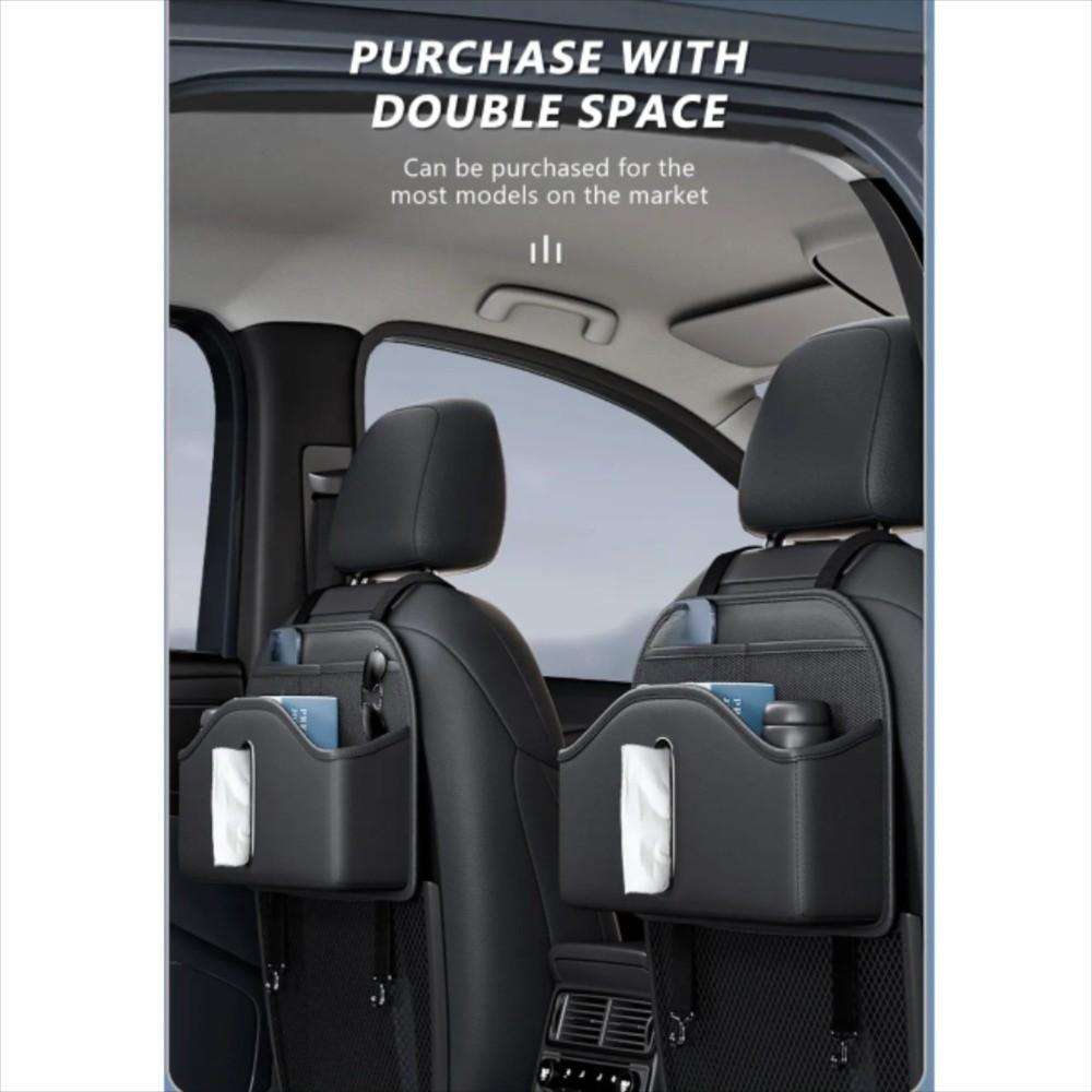 Multi-Functional Seatback Storage Bag High-grade Net Pocket Tissue Holder  for Car Seat