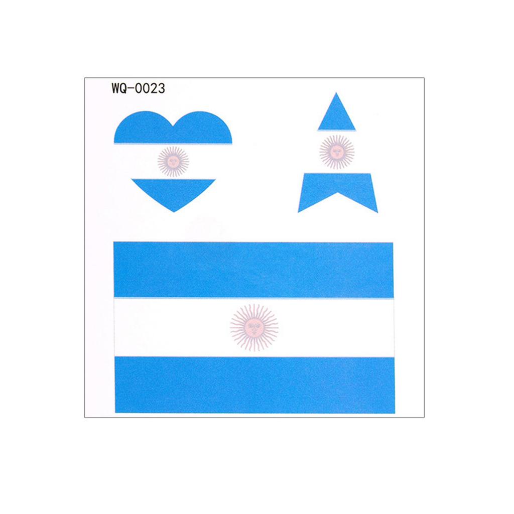 40 Sheets Country Flag Face Stickers Waterproof Tattoo Stickers Flag Face Tattoo for Football Fans Sports Events Party Supplies