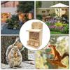 Squirrel Feeders for Outside Wooden Squirrel Window Feeder Nut Bar Squirrel Feeder Multipurpose Chipmunk Feeder Squirrel Snacker