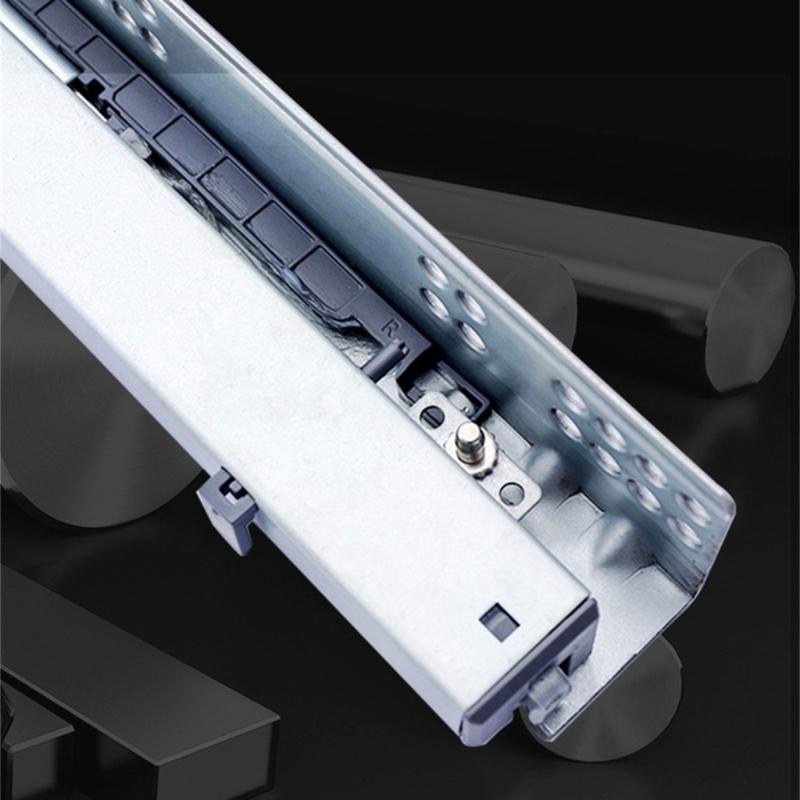 Concealed Drawer Runners Soft Close Undermount Full Extension Cabinet Rails with Locking Devices Rusts Resistant Slides