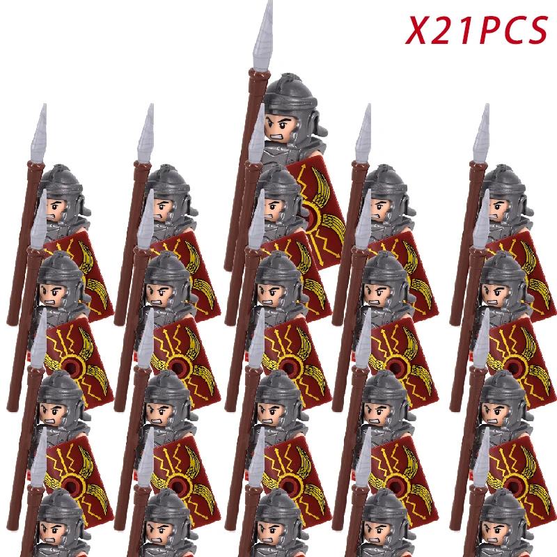 Medieval Knights & Warriors Building Blocks Roman Legion Spartan Cavalry Crusaders Bricks