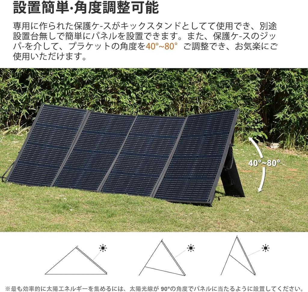IEE 200W Foldable Solar Output Parallel Connection High Conversion IP68 Waterproof and Portable Power Solar Compatible with 12V and 24V Batteries