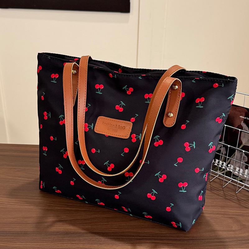 Borsa a Tote Capiente per Pendolari, Borsa a Mano alla Moda ed Elegante, Borsa a Spalla Singola Stampata