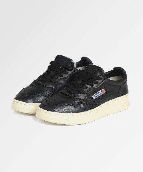 [Autry] Medalist Vintage Goatskin Sneakers Black 80567131773