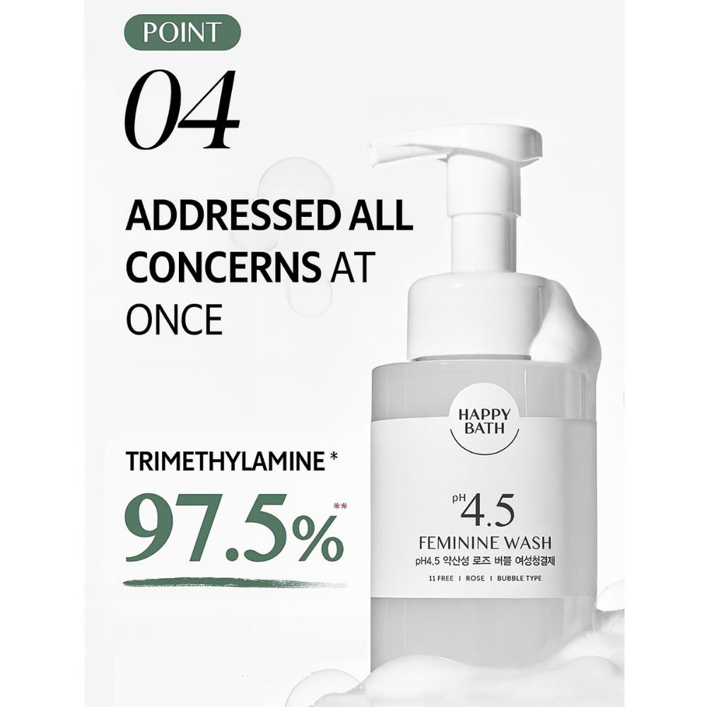 [HAPPY BATH] Feminine Wash pH4.5 <Gel Type , Bubble foam>
