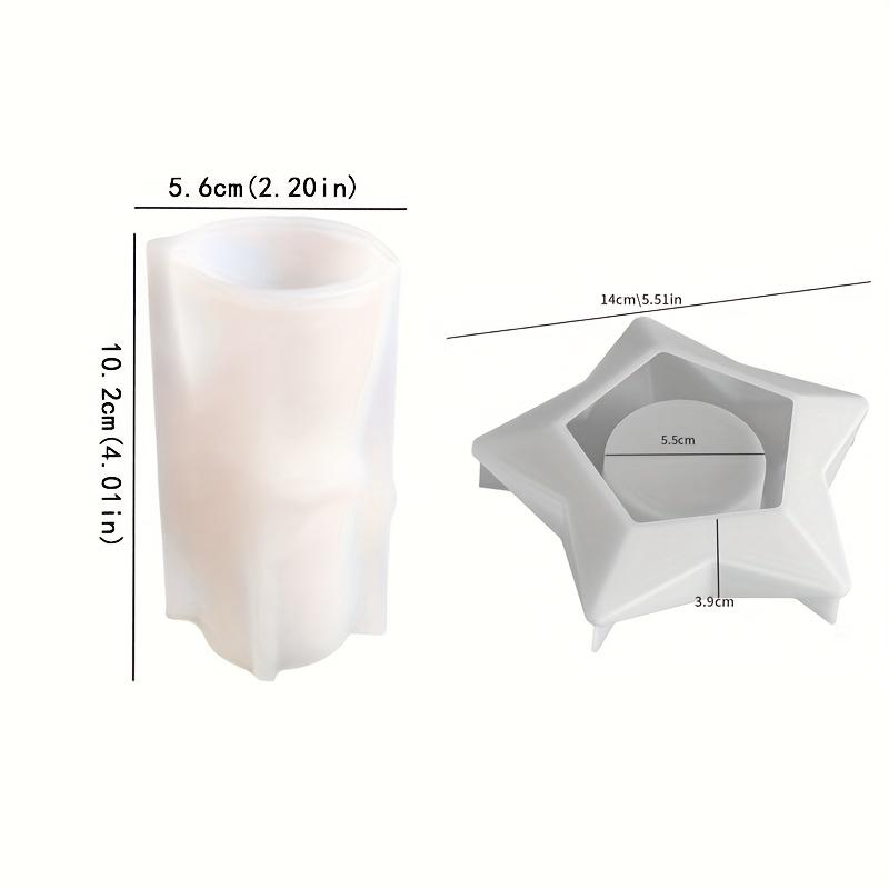 

Wonderful Stereoscopic 3D Angel Candle Mold with Star Praying Angel Holding Love Holding Star Angel Plaster Silicone Moulds