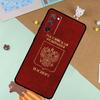 Russian Passport Flag Soft Case For Samsung Galaxy S25 Ultra S9 S10 S20 S22 S21 Plus S23 FE S24 Ultra Funda Cover