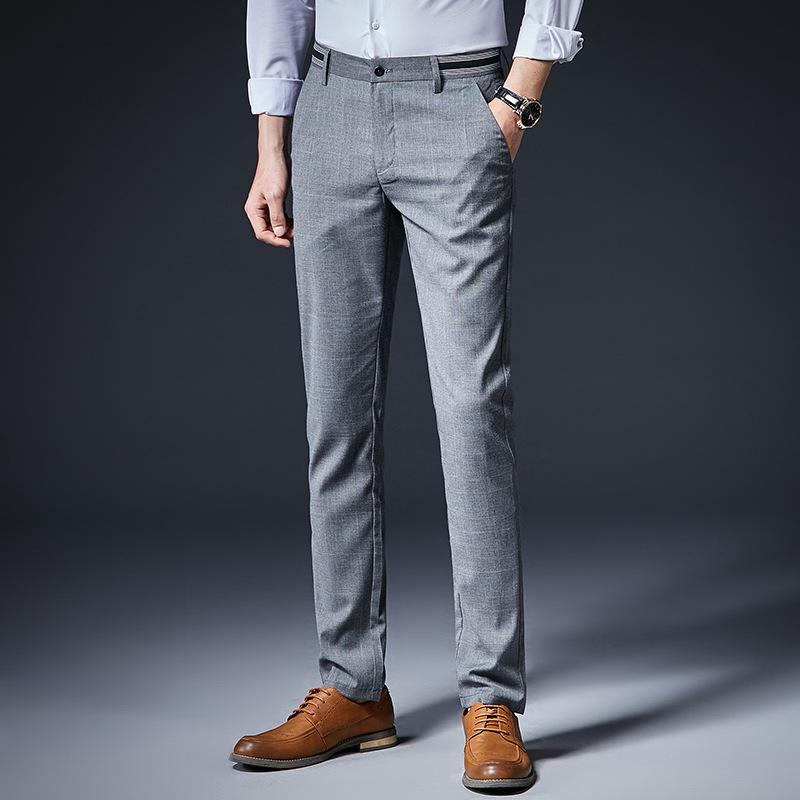 Men's Slim Fit Plaid Stretch Pants (2025 Summer/Autumn New) - Go One Size Up for a Looser Fit