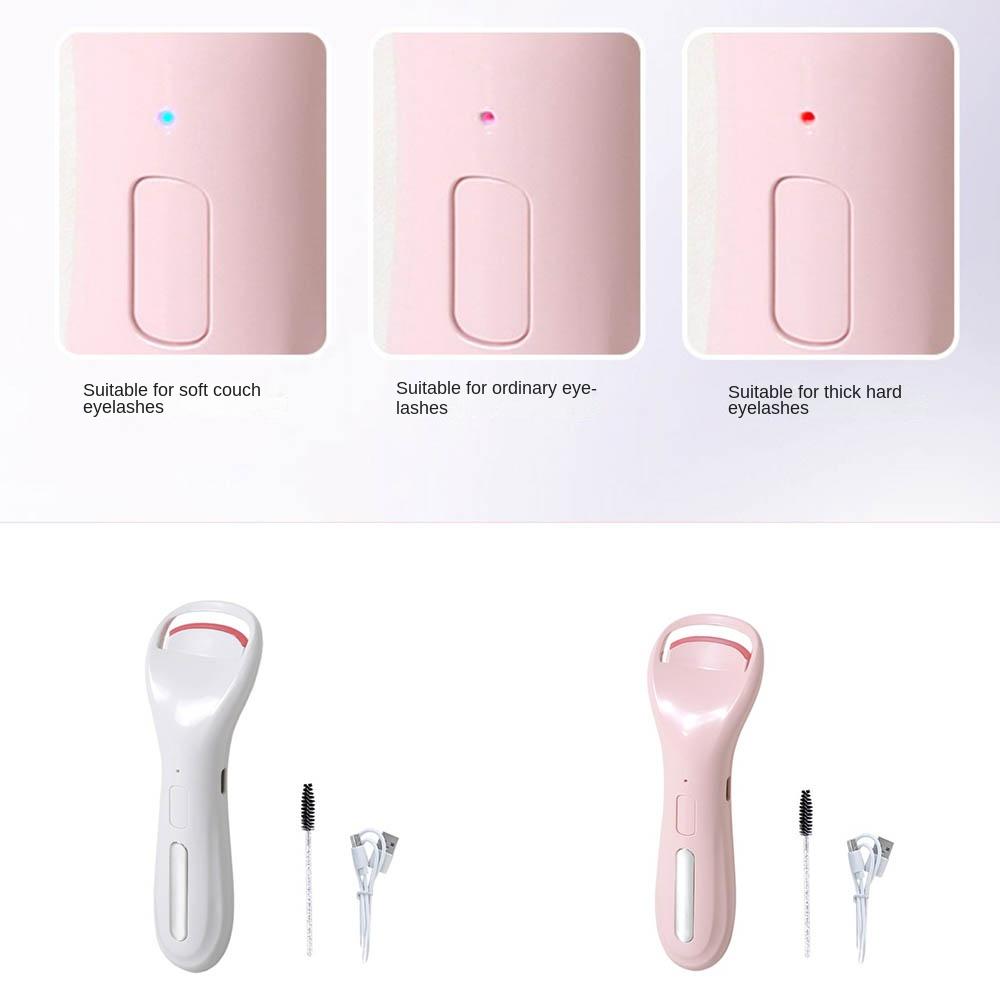Fast Heating Heated Eye Lash Curlers Lasting Curling Eyelash Clip Make Up Tool