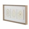 Tableau - Blanc - Scandinave - 63,5 x 4 x 28,6 cm - Décoration murale - 2 cercles