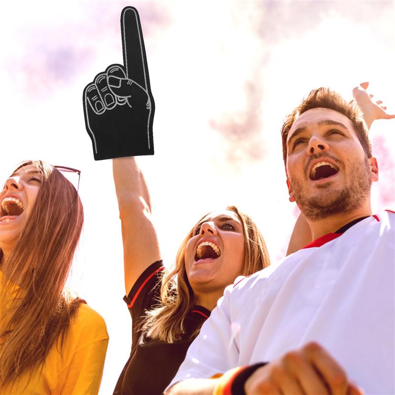 3pcs Portable Fingers Giant Foam Fingers Bulkleading Props Glow Basketballb Sports Event Giant