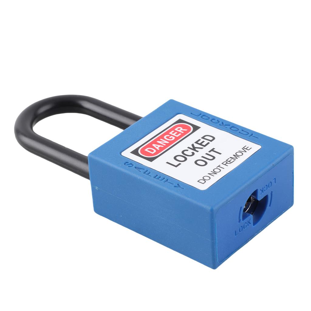 38mm Lockout Tagout Schloss Nylon Erosionsbeständig Isoliertes Sicherheitshängeschloss mit Schlüssel