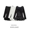 Kaslead New Arrival Women's Clothing Fashion Style Fashion Minimalist Ballet Style Dress Long Sleeves Dress