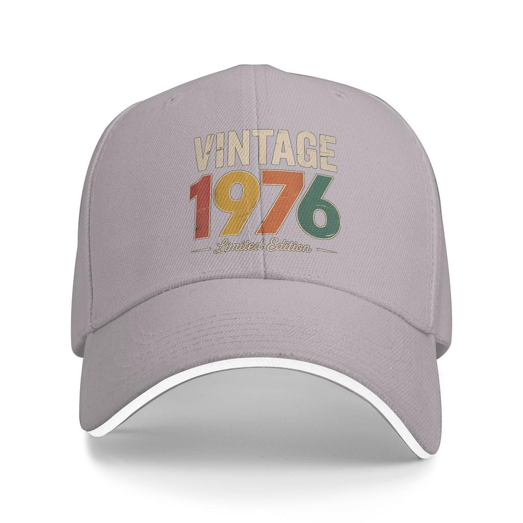 Vintage 1976 Limited Edition 50th Sun Baseball Cap Summer Men Adult  Trucker Hat Wholesale Fashion Outdoor Sport Snapback Cap
