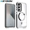 KEYSION HD Transparent Magnetic Case for MagSafe for Samsung A55 5G A35 A25 A15 Clear Shockproof Phone Cover for Galaxy A05S