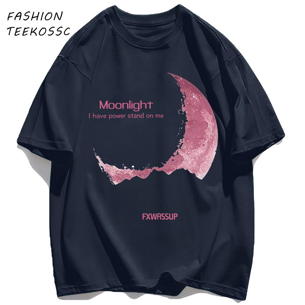 Moonlight I Have Powe Stand On Me Man TShirts Cotton Basics T Shirt Hip Hop Summer Unisex Clothing Loose AllMatch Streetwear