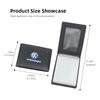 Carbon Fiber Leather Car Emblem Card Holder Billfold For VW Golf Amarok Phaeton GTI Teramont Tiguan Passat Polo Jetta keychain ZM7
