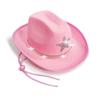 Kids Hat Sparkling Rhinestone Star Pattern Lightweight Comfortable Fit Cowboy Hat Carnivals Dress-Up Halloween Accessories